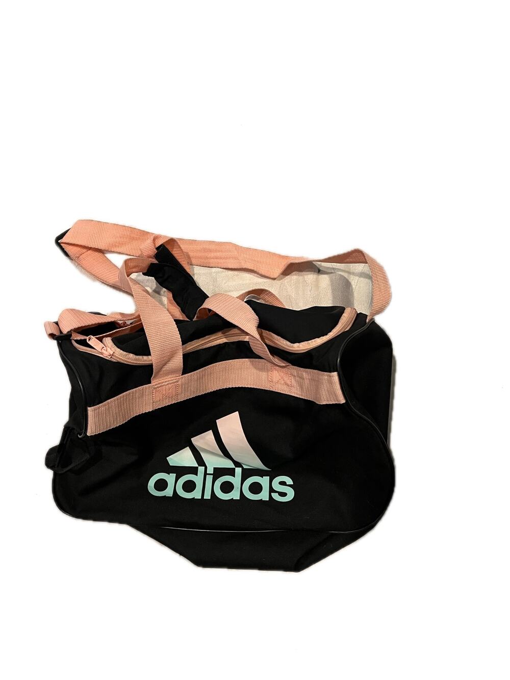 Adidas Defender Small Pink Black Gym Bag 18"x10"x10"